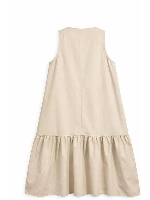 Robe longue avec col pointu et volants mixray - Kiabi Robe longue avec col pointu et volants mixray - Kiabi