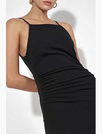 Robe longue avec détail drapé busem