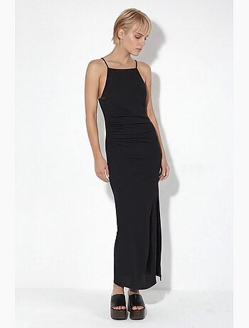 Robe longue avec détail drapé busem