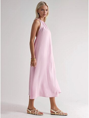 Robe longue avec détail drapé busem