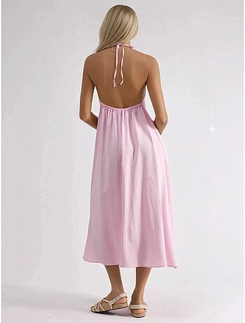Robe longue avec détail drapé busem