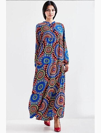 Robe longue avec détail nœud bdart
