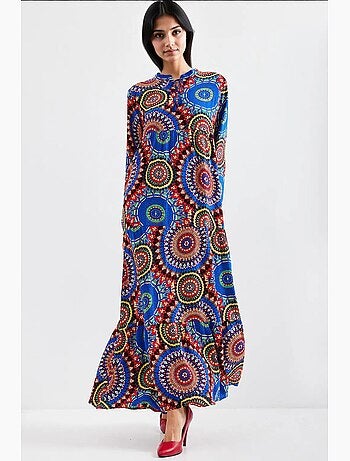 Robe longue avec détail nœud bdart