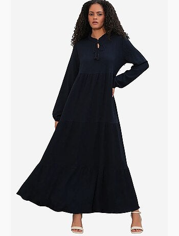 Robe longue avec détail nœud bdart