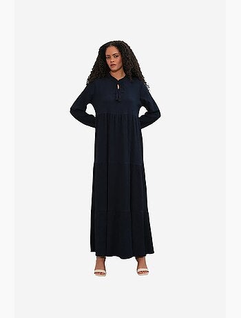 Robe longue avec détail nœud bdart
