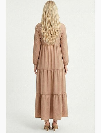 Robe longue avec détail nœud bdart