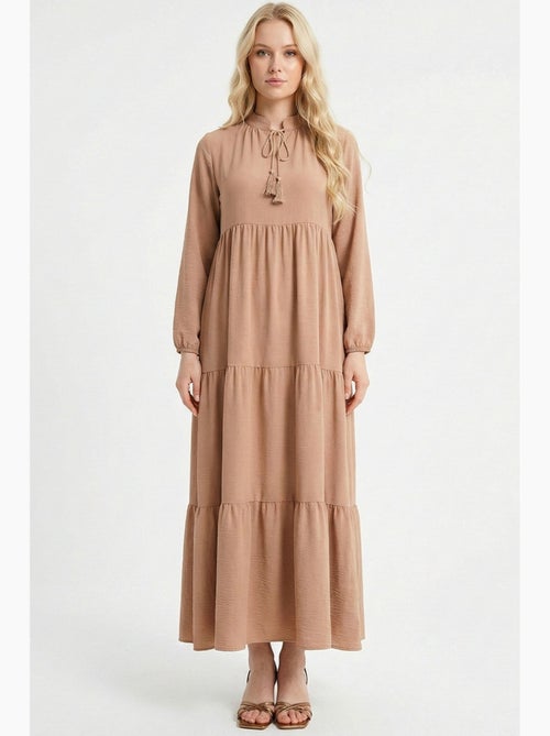 Robe longue avec détail nœud bdart - Kiabi