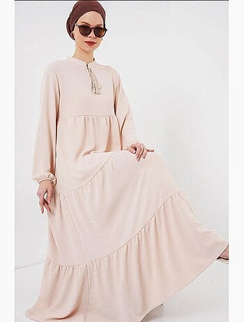 Robe longue avec détail nœud bdart