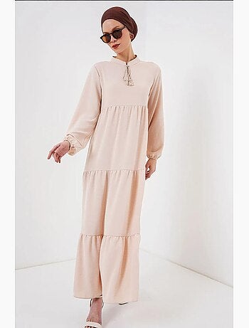 Robe longue avec détail nœud bdart