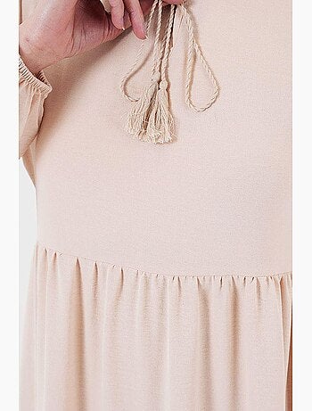 Robe longue avec détail nœud bdart