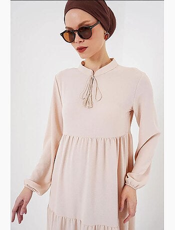 Robe longue avec détail nœud bdart
