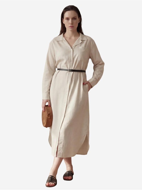 Robe longue avec fermeture boutonnée et poche my fashion - Kiabi Robe longue avec fermeture boutonnée et poche my fashion - Kiabi