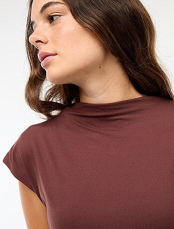 Robe longue avec fronces