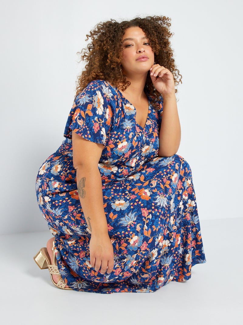 Robe Kiabi Grande Taille Femme Tunique Robe Longue Avec Imprimé