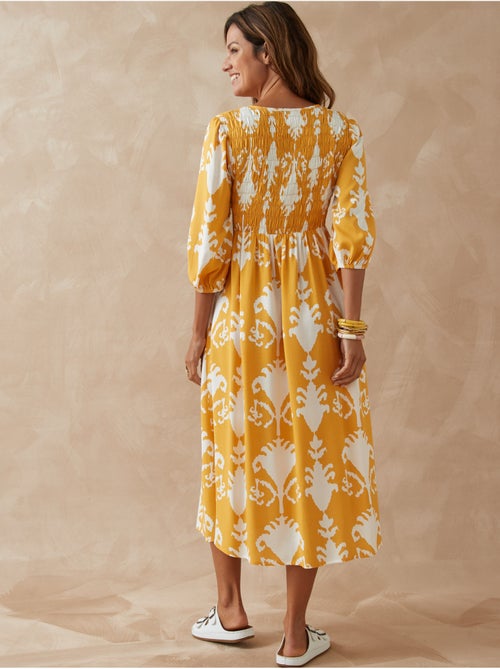 Robe longue avec smocks - DAXON - Kiabi