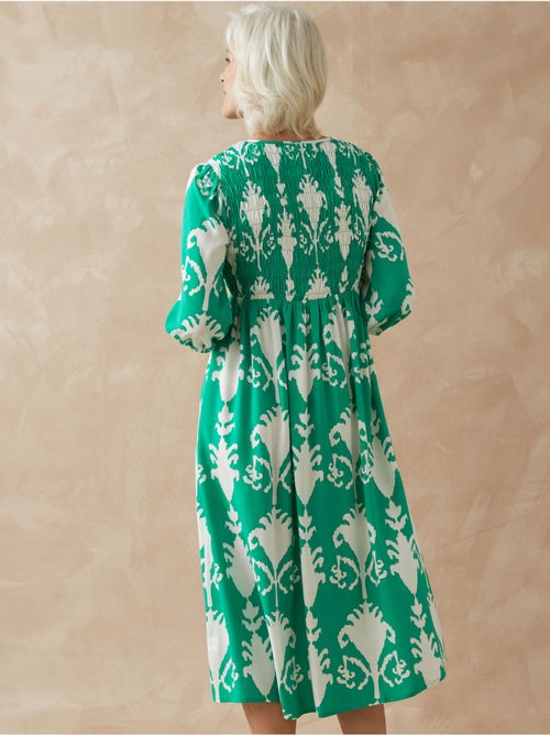 Robe longue avec smocks - DAXON - Kiabi