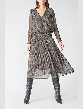 Robe longue BERENI droite 'Le Temps Des Cerises'