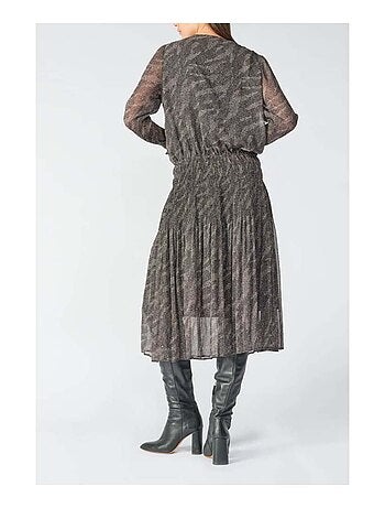 Robe longue BERENI droite 'Le Temps Des Cerises'