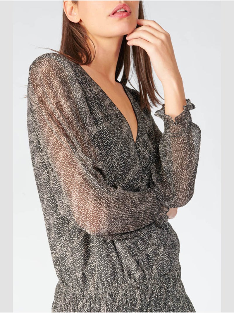 Robe longue BERENI droite 'Le Temps Des Cerises' Noir - Kiabi