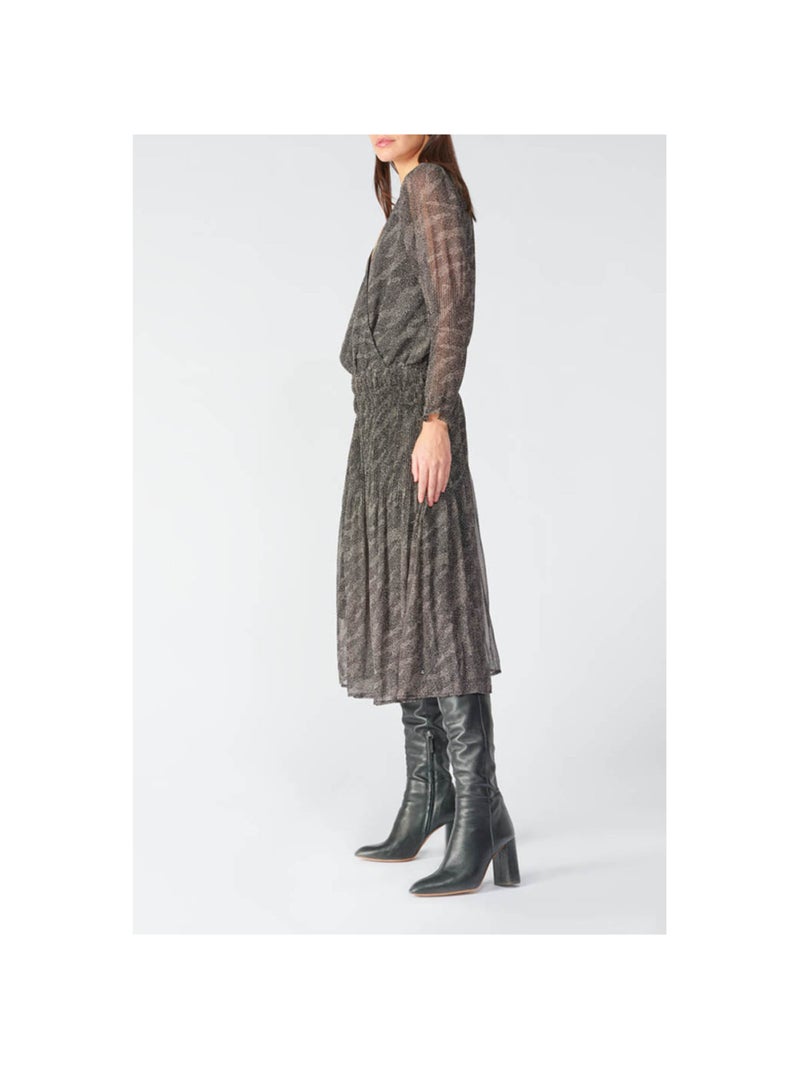 Robe longue BERENI droite 'Le Temps Des Cerises' Noir - Kiabi