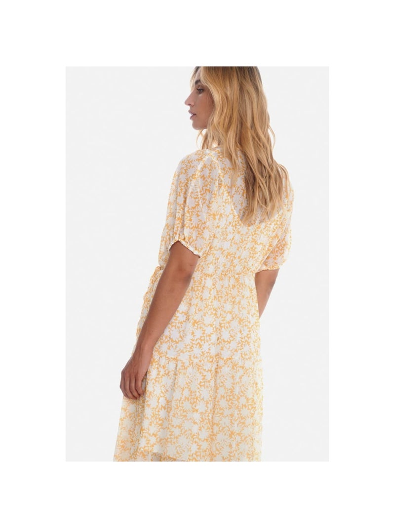 Robe longue BILBAO portefeuille 'Le Temps Des Cerises' Jaune - Kiabi