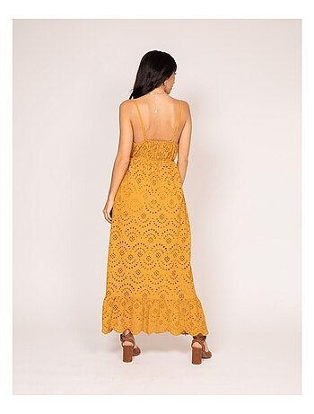 Robe longue broderie anglaise ISERE