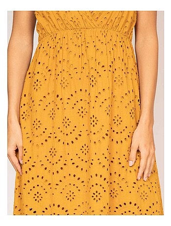 Robe longue broderie anglaise ISERE