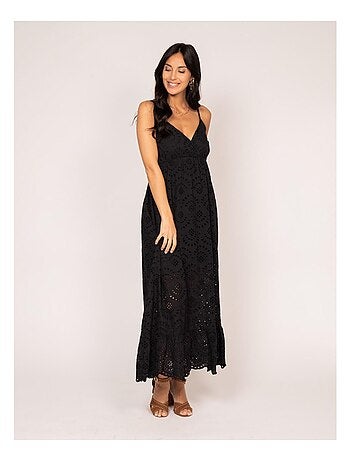 Robe longue broderie anglaise ISERE
