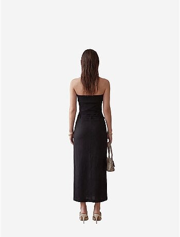 Robe longue bustier avec ceinture my fashion
