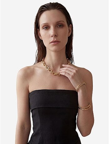 Robe longue bustier avec ceinture my fashion