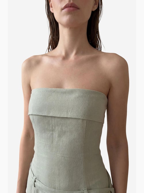 Robe longue bustier avec ceinture my fashion - Kiabi Robe longue bustier avec ceinture my fashion - Kiabi