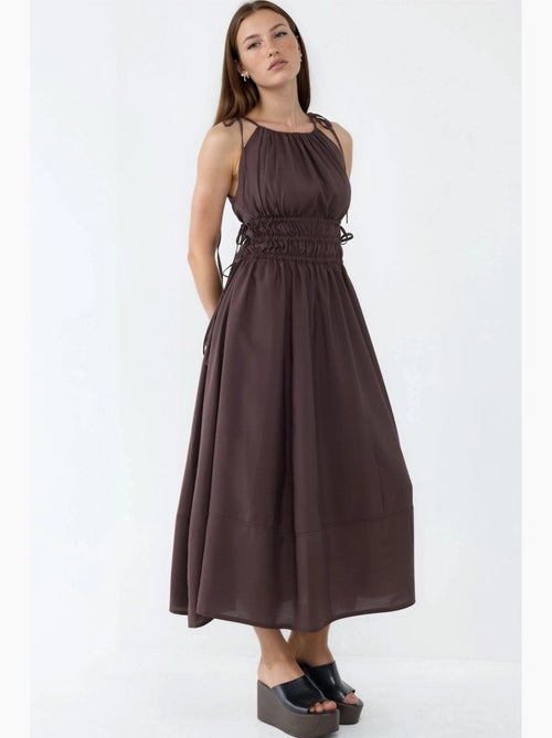 Robe longue bustier avec détails élastiques busem - Kiabi Robe longue bustier avec détails élastiques busem - Kiabi
