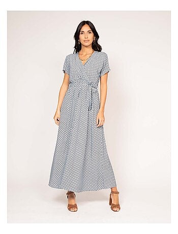 Robe longue cache coeur motifs icare