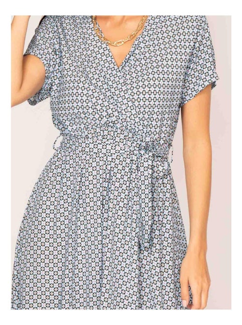 Robe longue cache coeur motifs icare - Kiabi