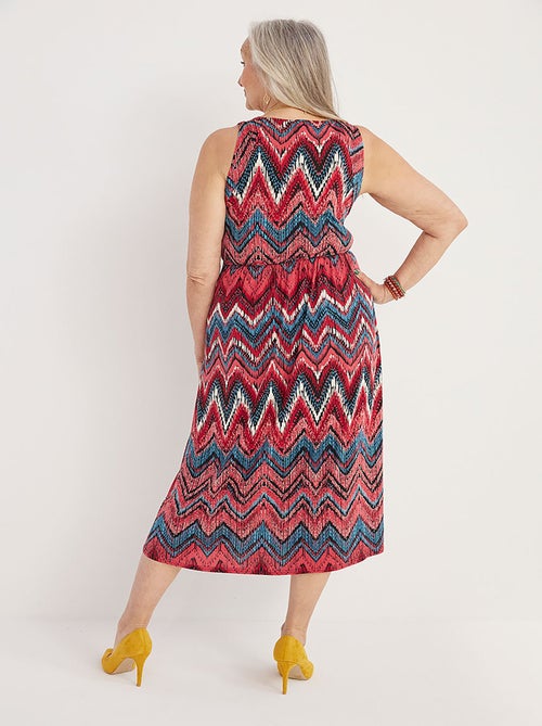 Robe longue cache-coeur sans manches - AFIBEL - Kiabi