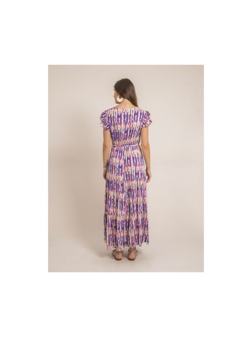 Robe longue cache-coeur tie and dye IGAYA - Kiabi