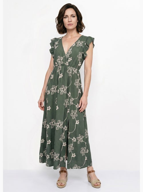Robe longue cache c¿ur motif fleurs - AFIBEL - Kiabi Robe longue cache c¿ur motif fleurs - AFIBEL - Kiabi