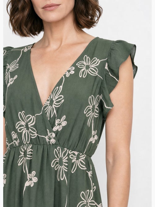 Robe longue cache c¿ur motif fleurs - AFIBEL - Kiabi Robe longue cache c¿ur motif fleurs - AFIBEL - Kiabi