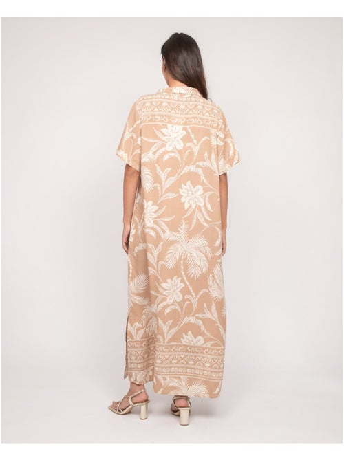 Robe longue chemise motifs ILIAGO - Kiabi