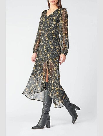 Robe longue CHIC droite 'Le Temps Des Cerises'