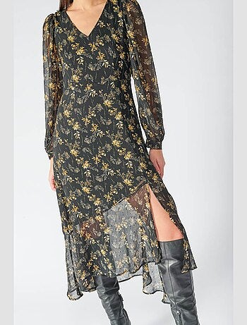 Robe longue CHIC droite 'Le Temps Des Cerises'