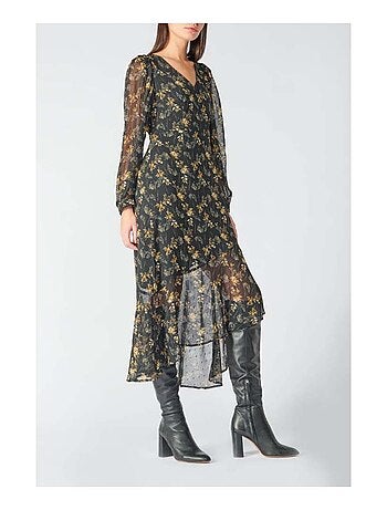 Robe longue CHIC droite 'Le Temps Des Cerises'