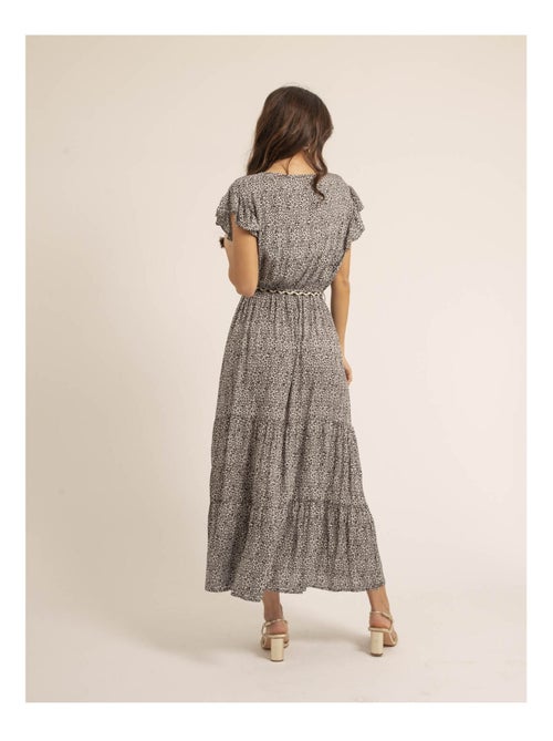 Robe longue col V ILMAX - Kiabi