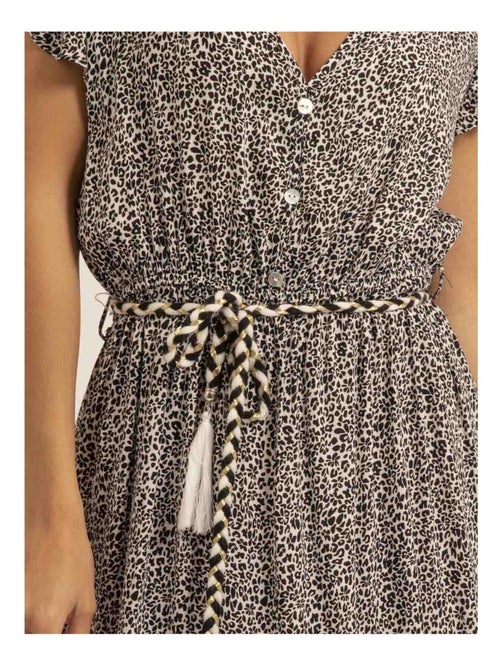 Robe longue col V ILMAX - Kiabi