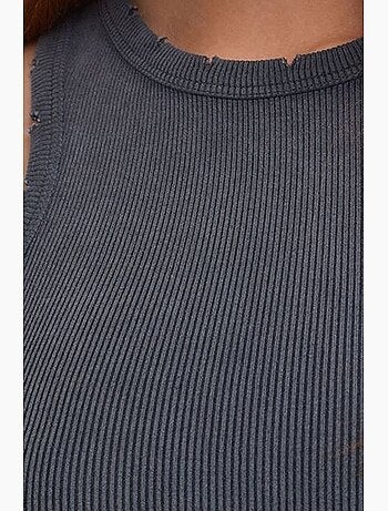Robe longue côtelée ajustée dilvin