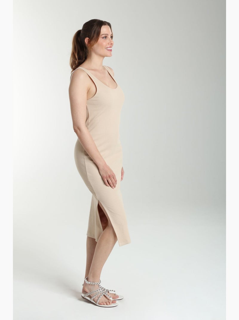 Robe Longue Cotelee Debra  | Gerard Pasquier | Gerard Pasquier Beige - Kiabi