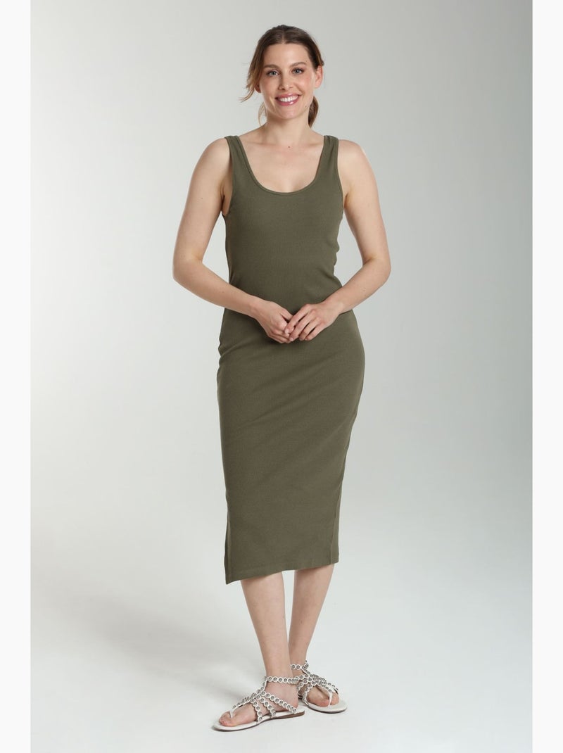Robe Longue Cotelee Debra  | Gerard Pasquier | Gerard Pasquier Kaki - Kiabi