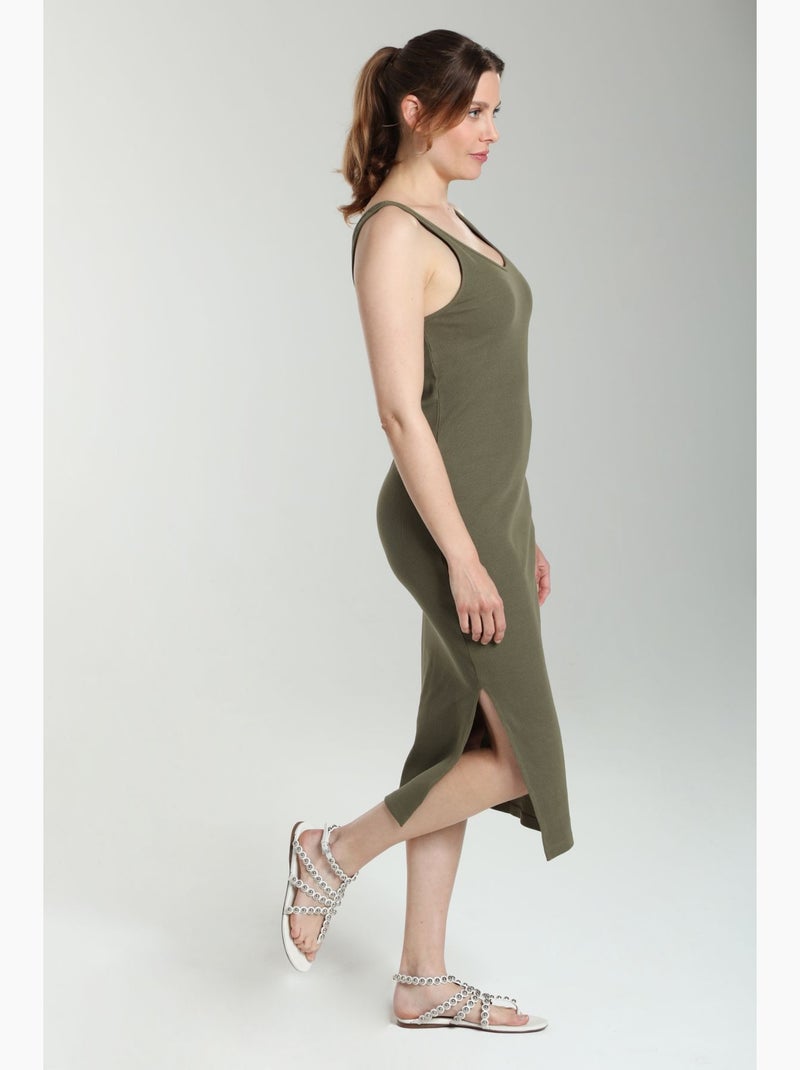 Robe Longue Cotelee Debra  | Gerard Pasquier | Gerard Pasquier Kaki - Kiabi