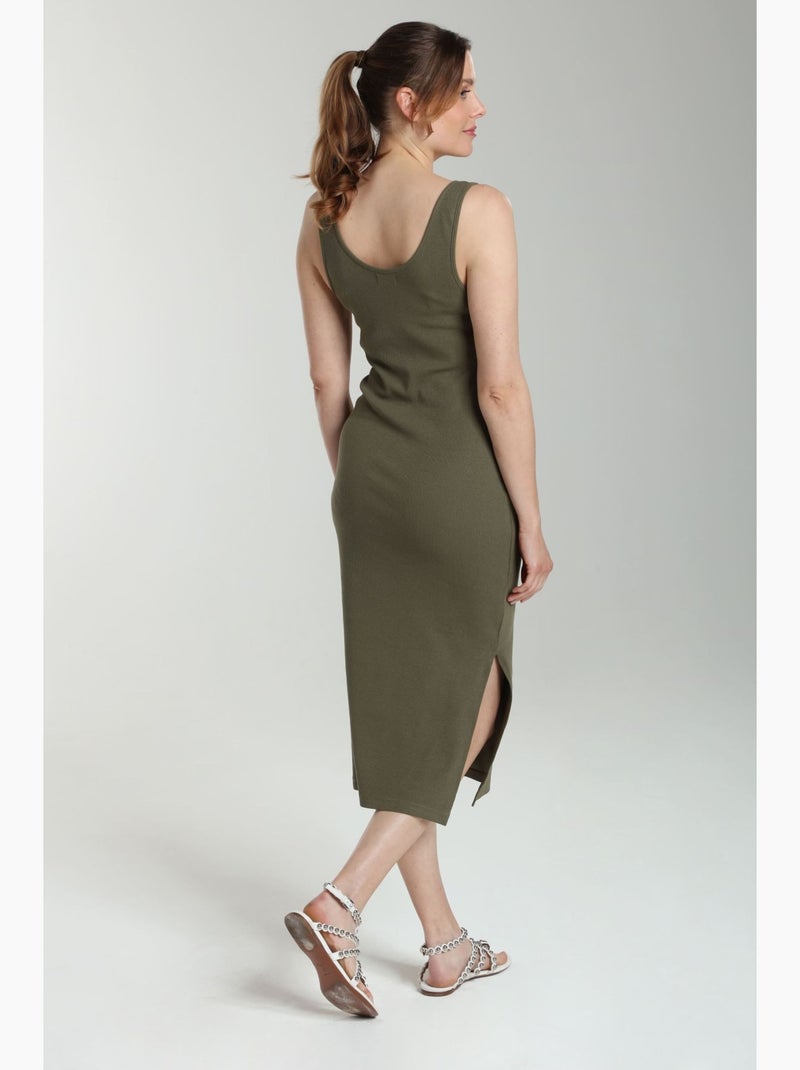 Robe Longue Cotelee Debra  | Gerard Pasquier | Gerard Pasquier Kaki - Kiabi
