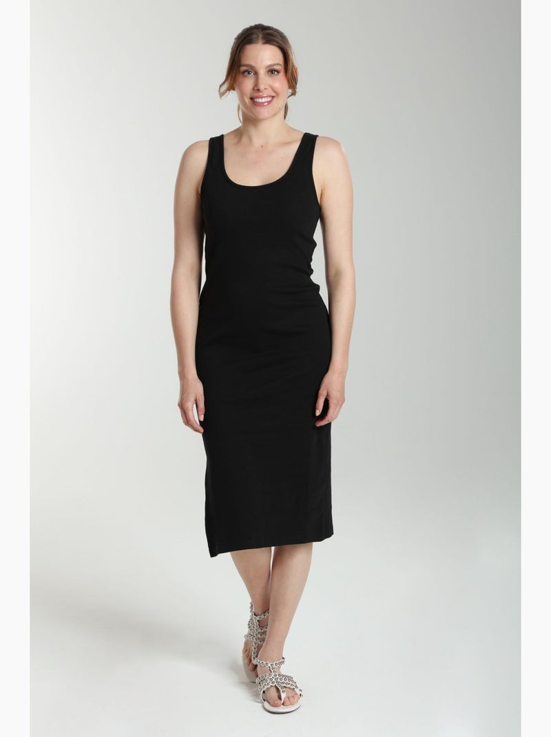 Robe Longue Cotelee Debra  | Gerard Pasquier | Gerard Pasquier Noir - Kiabi
